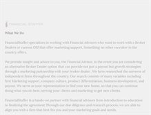 Tablet Screenshot of financialstaffer.com
